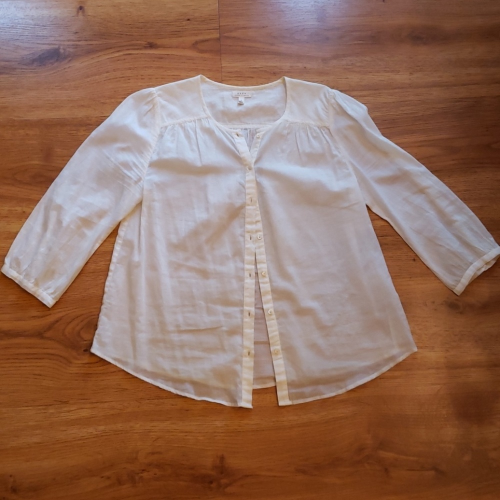 Soft Joie Gauzy Button Down Shirt